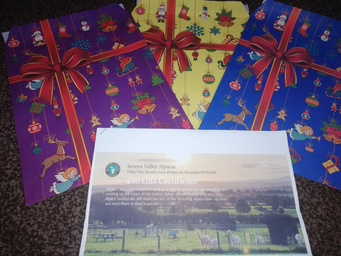 Severn Valley Alpacas Gift Vouchers